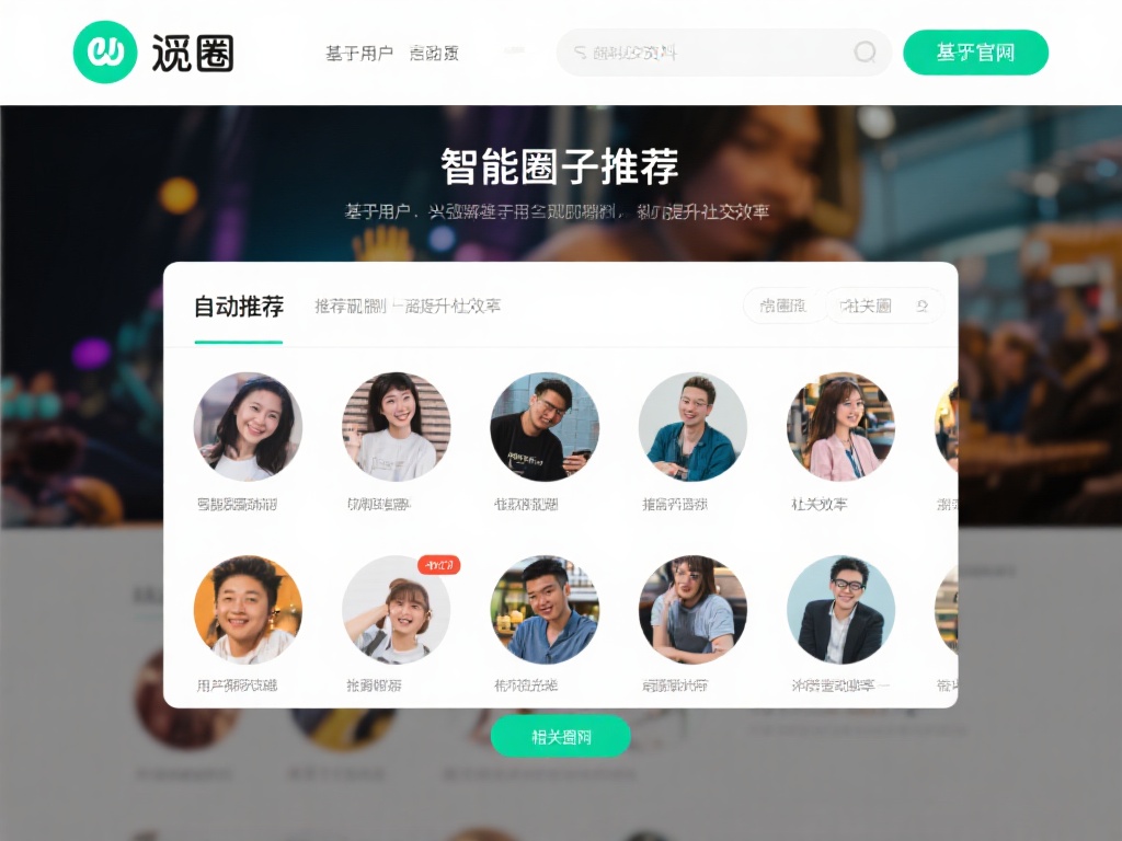 1. 智能圈子推荐
基于用户的兴趣爱好